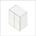 Wall cabinet 600mm (2 doors microwave)