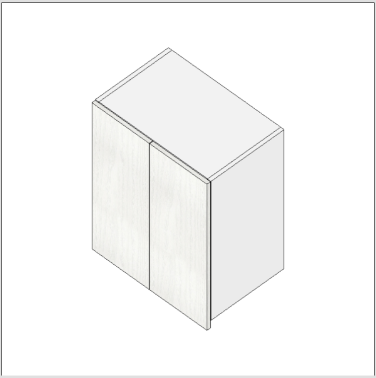 Wall cabinet 600mm (2 doors microwave)